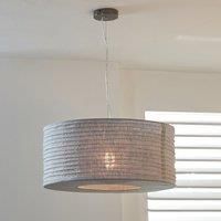 Pacific Patpong 50Cm Grey Jute Easy Fit Pendant