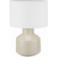 Pacific Nora Cream Crackle Effect Table Lamp, Cream