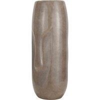 Pacific Visage Grey Face Design Tall Stoneware Vase