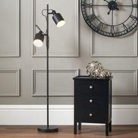 Tall Black Floor Lamps For Living Room Elegant Black Matt Metal Industrial Lamp