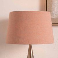 Ruma Blush Pink Linen Tapered Lampshade For Floor Lamps | Size: 20 inches
