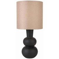 Pacific Lifestyle Aaliyah 51Cm Table Lamp Matt Black 51cm H X 24cm W X 24cm D