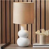 Pacific Lifestyle Aaliyah 51Cm Table Lamp Matt White 51cm H X 24cm W X 24cm D