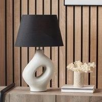 Pacific Lifestyle Ulla 51Cm Beige/Black Table Lamp Black;Beige 51cm H X 34cm W X 20cm D
