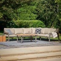 Pacific Lifestyle Stockholm Metal 6 - Person Seating Group with Cushions Beige 6