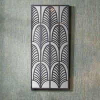 Pacific Rectangular Black Metal Mirrored Wall Art