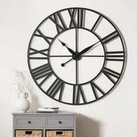 Pacific Lifestyle Metal Wall Clock Black 120cm W X 120cm H X 2cm D