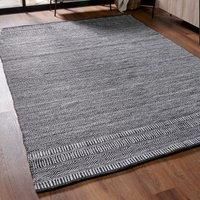 Pacific Lifestyle Black/White Inca Design Rectangular Rug