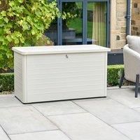 Pacific Rhode Island Small Galvanised Steel Cushion Box Pebble, Cream