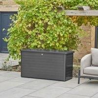 Pacific Rhode Island Small Galvanised Steel Cushion Box Black, Black
