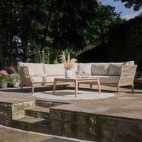 Pacific Lifestyle Moeven Wicker 5 - Person Garden Lounge Set with Cushions Brown 5