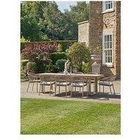Pacific Lifestyle Osaka Outdoor 8 Seater Dining Set Latte