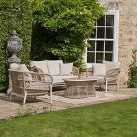 Pacific Martic Outdoor Seating Set, Cream