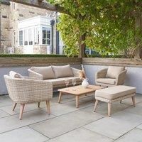 Pacific Cabon Outdoor Seating Set, Cream
