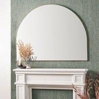 Pacific Lifestyle Metal Arch Mirror Brushed Brass 90cm H X 120cm W X 3cm D