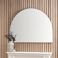 Pacific Lifestyle Metal Arch Mirror Matte Black 90cm H X 120cm W X 3cm D