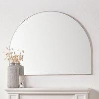 Pacific Lifestyle Metal Arch Mirror Brushed Nickel 90cm H X 120cm W X 3cm D