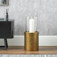 Pacific Lifestyle Metal Hurricane Antique Brass 58cm H x 24cm W x 58cm D