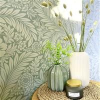 Belgravia Florence Leaf Wallpaper Victorian Floral Trails Leaves - Choose Colour