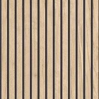 Panacea Wood Slats Wallpaper Light Oak - Beige/Black - Belgravia 1158