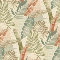 Belgravia Decor Sarika Cream Green Wallpaper 1600 - Tropical Jungle Palm Leaf