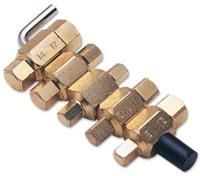 Laser Drain Plug Key Set 5pc 9mm-17mm& 5/16" Hex 8mm-13mm 3/8" Square New Sealed