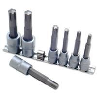 LASER TOOLS 2900 LONG RIBE SOCKET SET 7 PCE 3/8"D 1/2"D M6 M7 M8 M10 M12 M13 M14