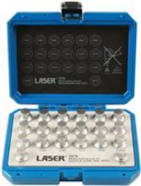 Laser Tools Locking Wheel Nut Key Set 20pc - for Volvo 7076