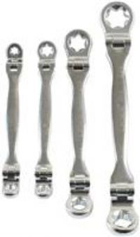 Laser Tools Flexible Star Spanner Set 4pc 7260