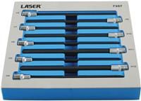 Laser 7357 Extra Long Hex Socket Bit Set 3/8"D 9pc