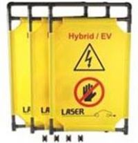 Laser Tools 8000 Folding Safety Barrier Hybrid EV Display Sign BSAP23