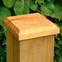 Wickes Timber Fence Post Cap - 125mm X 125mm