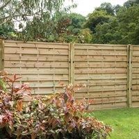 Forest 6' x 6' Exeter Pressure Treated Decorative Fence Panel (Europa)  1.8m x 1.8m