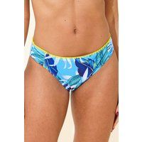 Beachcomber Women's Standard High Leg Midi Bikini Brief in Turquoise | Size: 14
