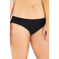 Beachcomber Women's Standard High Leg Midi Bikini Brief in Black | Size: 20
