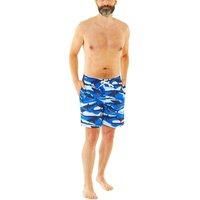 Boys Mens Board Swim Shorts Matching Shark Camo Summer Holiday UK Seller H2O