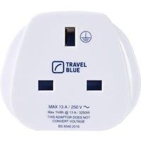 TRAVEL BLUE TB-170 UK to EU Travel Plug Adapter, White