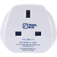 TRAVEL BLUE TB-171 UK to US Travel Plug Adapter, White