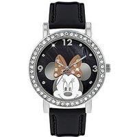 Minnie Mouse Women/'s Analogue Quartz Watch with Polyurethane Strap - MN1149 (White)