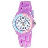 Tikkers Girls Analogue Classic Quartz Watch with Silicone Strap TK0147