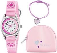 Tikkers Pink Heart Time Teacher Watch Set