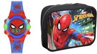 Spiderman Boy's Digital Quartz Watch with Plastic Strap SPD4504ARGSET
