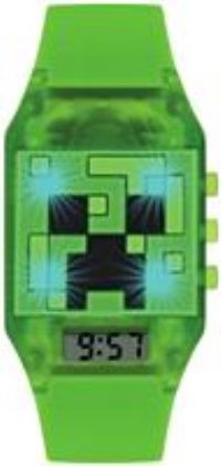 Minecraft Kid's Green Silicone Strap Watch