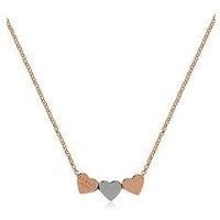 RADLEY Hello Love Ladies Rose Gold Adjustable Silver centre heart Necklace. Fun Giftable RADLEY Postcard & Envelope Packaging. one size