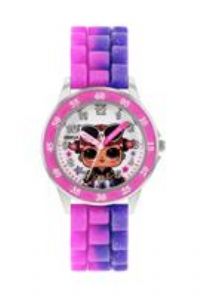 LOL Surprise Kids Pink and Purple Silicone Strap Watch