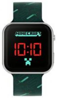 Minecraft Mojang Minecraft Black Strap Led Watch