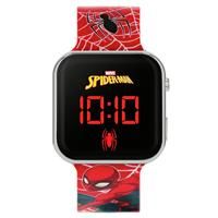 Disney Spiderman Kids Digital Red Silicone Strap Watch
