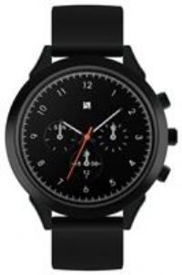 Spirit Men's Digital Black Silicone Strap Watch