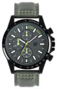 Spirit Men's Digital Khaki Polyurethane Strap Watch