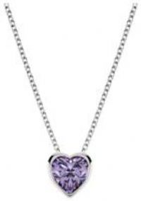 RADLEY Ladies Sterling Silver Light Amethyst Heart Necklace RYJ2201, One Size